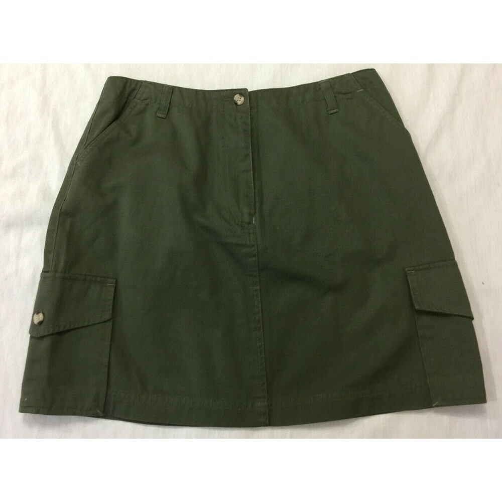 NWB CASUALS WOMENS COTTON CARGO SKIRT SIZE 10